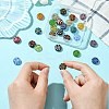 26Pcs 13 Colors Transparent Lampwork Beads LAMP-CJ0002-35-4