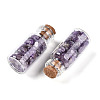 Glass Wishing Bottle Display Decorations AJEW-T013-02J-2
