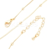 2.5MM Brass Ball Snake Chain Necklaces for Women Men KK-P302-03G-4