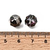 Electroplate Transparent Round Glass Beads GL-CBA6A73-FP02-3