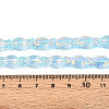 Transparency Electroplate Glass Beads Strands GLAA-T023-40A-03-4