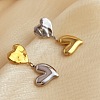304 Stainless Steel Dangle Stud Earrings EJEW-K296-02GP-02-1