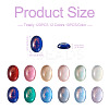 110Pcs 11 Colors Transparent Resin Cabochons CRES-CW0001-03-4