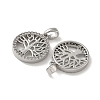 Brass Micro Pave Cubic Zirconia Pendents X-KK-R210-21P-01-2