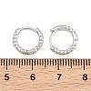Brass Huggie Hoop Earrings KK-CBA8324-18D-P-4
