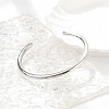 Non-Tarnish 304 Stainless Steel Simple Thin Cuff Bangles BJEW-P296-02P-5