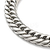 Non-Tarnish 201 Stainless Steel Cuban Link Chains Bracelet for Men Women BJEW-H550-07B-P-2