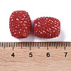 Opaque Resin European Jelly Colored Beads RESI-B025-02A-05-3