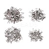 400Pcs 4 Size 304 Stainless Steel Folding Crimp Ends STAS-UN0037-51-2