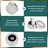 Alloy Loose Diamond Boxes CON-WH0104-11A-P-4