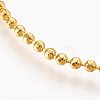 Brass Ball Chain Necklace Making KK-F763-06G-2
