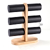 T Bar Bracelet Display Stands with Wooden Base PW-WGF80C7-03-1