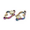 Ion Plating(IP) 304 Stainless Steel Cabochon Connector Settings STAS-B032-11MC-3