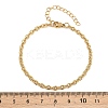 201 Stainless Steel Oval Link Chain Bracelets for Women LS-BJEW-G767-01F-G-5