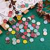 120Pcs 12 Colors Golden Plated Alloy Charms ENAM-SZ0001-64U-2