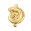 Rack Plating Brass Shell Shape Connector Charms LS-KK-Z070-14G-1