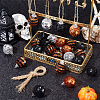 24Pcs 4 Colors Foam Scale Ball with Cord Pendant Decorations DIY-SC0026-74-4