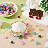 Glass Round Pendants PALLOY-TADJ00001-03-5