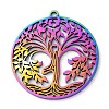 304 Stainless Steel Pendants X-STAS-R116-08RC-1