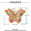 304 Stainless Steel Enamel Pendants STAS-OY014-16G-2