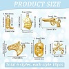 60Pcs 6 Styles Tibetan Style Alloy Pendants Sets FIND-SC0010-51-4