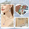 100Pcs 10 Colors UV Plating Rainbow Iridescent Transparent Acrylic Pendants PACR-CJ0001-31-8