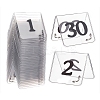 27Pcs Acrylic Tent Table Number Sign AJEW-XCP0002-51-1