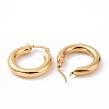Iron Plating(IP) 304 Stainless Steel Chunky Hoop Earrings for Women EJEW-G298-09G-2