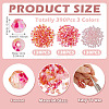 390Pcs 3 Colors Transparent Colours Glass Seed Beads GLAA-TA0003-76B-4