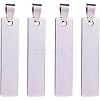 201 Stainless Steel Rectangle Stamping Blank Tag Pendants STAS-BC0002-20P-1