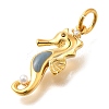 Brass Micro Pave Cubic Zirconia Pendants LS-KK-U061-19A-G-2