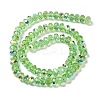 AB Color Plated Transparent Electroplate Beads Strands EGLA-H104-06J-2
