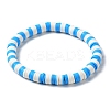 7Pcs 7 Style Polymer Clay Heishi Surfer Stretch Bracelets Set BJEW-SW00088-01-2