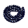 Electroplate Glass Beads Strands EGLA-A044-P8mm-A07-3