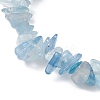 Natural Aquamarine Chips Beaded Stretch Bracelets BJEW-TA00494-01-4