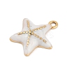 304 Stainless Steel Enamel Pendants STAS-I325-062G-01-2