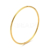 Ion Plating(IP) 304 Stainless Steel Simple Plain Bangle for Women BJEW-F461-01C-G-1