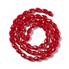 Faceted Glass Beads Strands GLAA-E037-02D-2