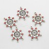 Antique Silver Tone Alloy Enamel Chandelier Components LS-ENAM-J509-01AS-2