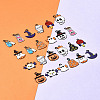 26Pcs 13 Styles Halloween Theme Spray Painted Alloy Enamel Pendants ENAM-FS0002-09-9
