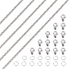 DIY Brass Twisted Chains Necklaces/Bracelets Making Kit DIY-TA0011-10-2