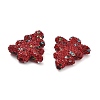 Christmas Tree Polymer Clay Rhinestone Beads CLAY-NH0001-14-4