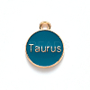 Alloy Enamel Pendants ENAM-S124-01B-05C-3