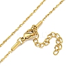 Ion Plating(IP) 304 Stainless Steel Serpentine Chain Necklaces NJEW-R266-07G-1