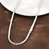 925 Sterling Silver Pave Crystal Cubic Zirconia Tennis Necklaces for Women NJEW-C096-01B-P02-2