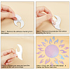Sunflower Acrylic Mirrors Wall Stickers DIY-CN0001-18C-4