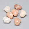 Natural Pink Aventurine Heart Palm Stone G-F637-11B-1