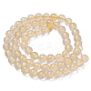 Natural Lemon Quartz(Heated) Beads Strands G-K365-F02-6mm-3