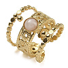Natural Rose Quartz Finger Rings RJEW-U027-03G-08-1