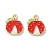 Fruit Alloy Enamel Charms PALLOY-S058-01LG-16-1